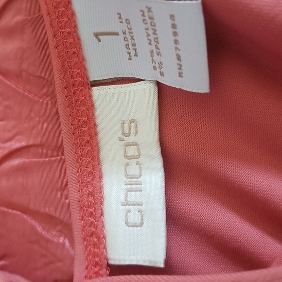 Chico's Tafetta Lightweight Blazer and Tank Top Coord Pastel Soft Fresh Pretty - Picture 3 of 8
